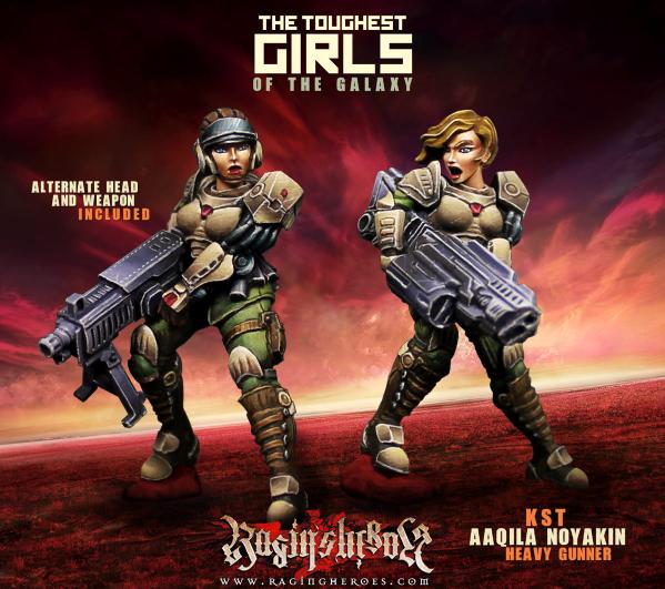 The Toughest Girls Of The Galaxy: Kurganovas- Aaqila Noyakin, Heavy Gunner (Resin Edition) 