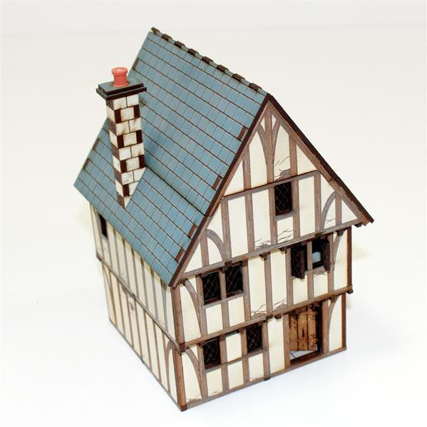 4Ground Miniatures: 28mm Pre-Painted: ECW/Renaissance: Timber Framed Shop/Dwelling