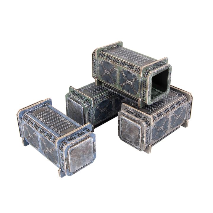 TinkerTurf: Sector Meritas Containers Set- Neutral Zone 
