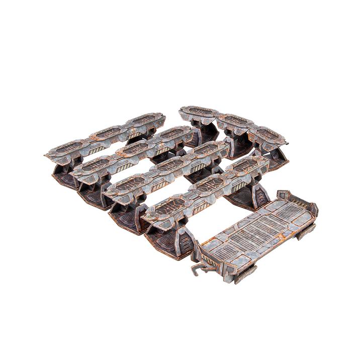 TinkerTurf: Sci-Fi Terrain: Maglev Cars & Rails: Abandoned Theme 