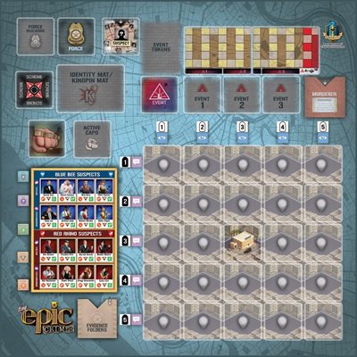 Tiny Epic Crimes: Game Mat 