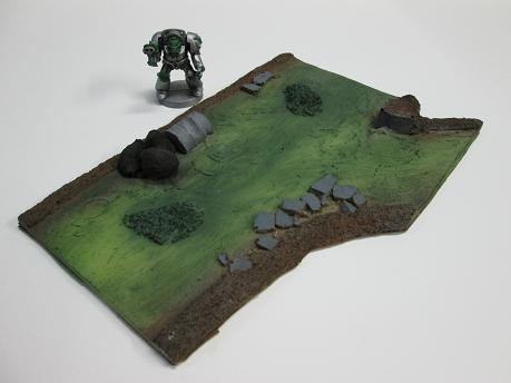 JR Miniatures: 28mm Finished Terrain: Toxic Wasteland River ( 7 River Ford) 