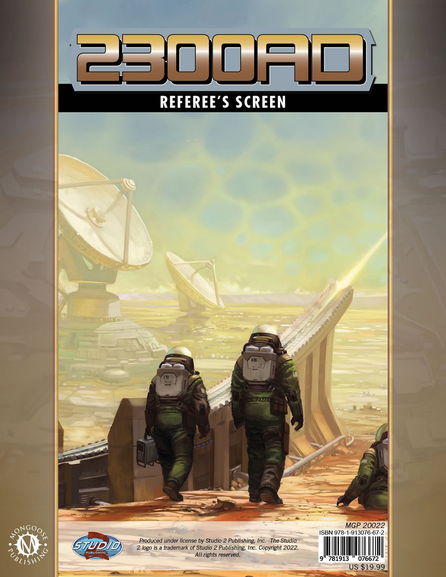 Traveller 5E: 2300AD REFEREES SCREEN 