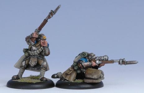 Warmachine: Cygnar (31047): Trencher Infantry Officer and Sniper 