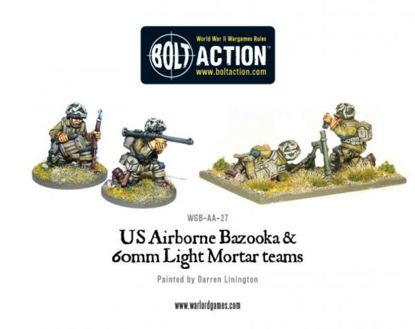 Bolt Action: USA: US Airborne Bazooka and 60mm Light Mortar Teams 