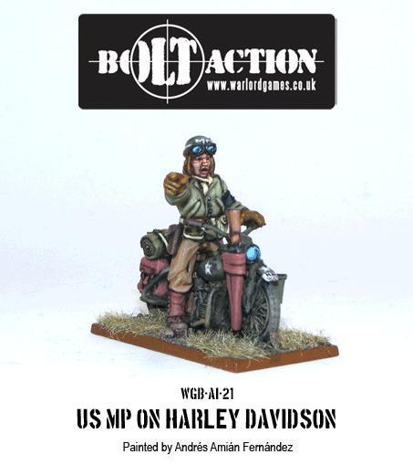 Bolt Action: USA: US Military Policeman on Harley Davidson Motorcycle 