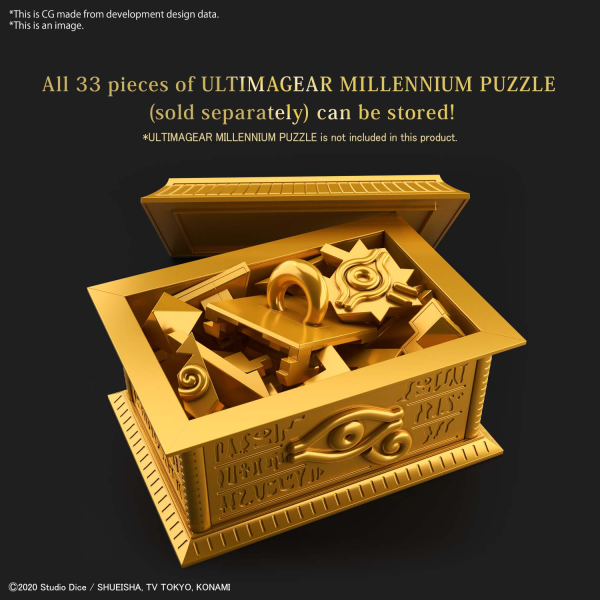Ultimagear Model Kit: Yu-Gi-Oh! Gold Sarcophagus (for Millennium Puzzle) 
