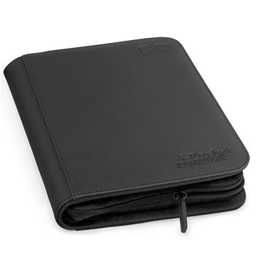 Ultimate Guard: 4 Pocket Zipfolio XenoSkin: Black 