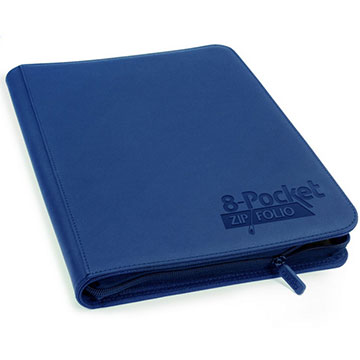 Ultimate Guard: 8 Pocket Quadrow Zipfolio XenoSkin: Blue 