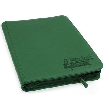 Ultimate Guard: 8 Pocket Zipfolio XenoSkin: Green 