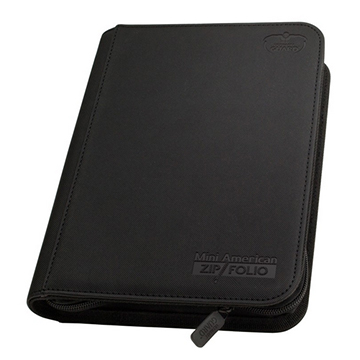 Ultimate Guard: 9 Pocket Mini American XenoSkin Zip Folio: Black 