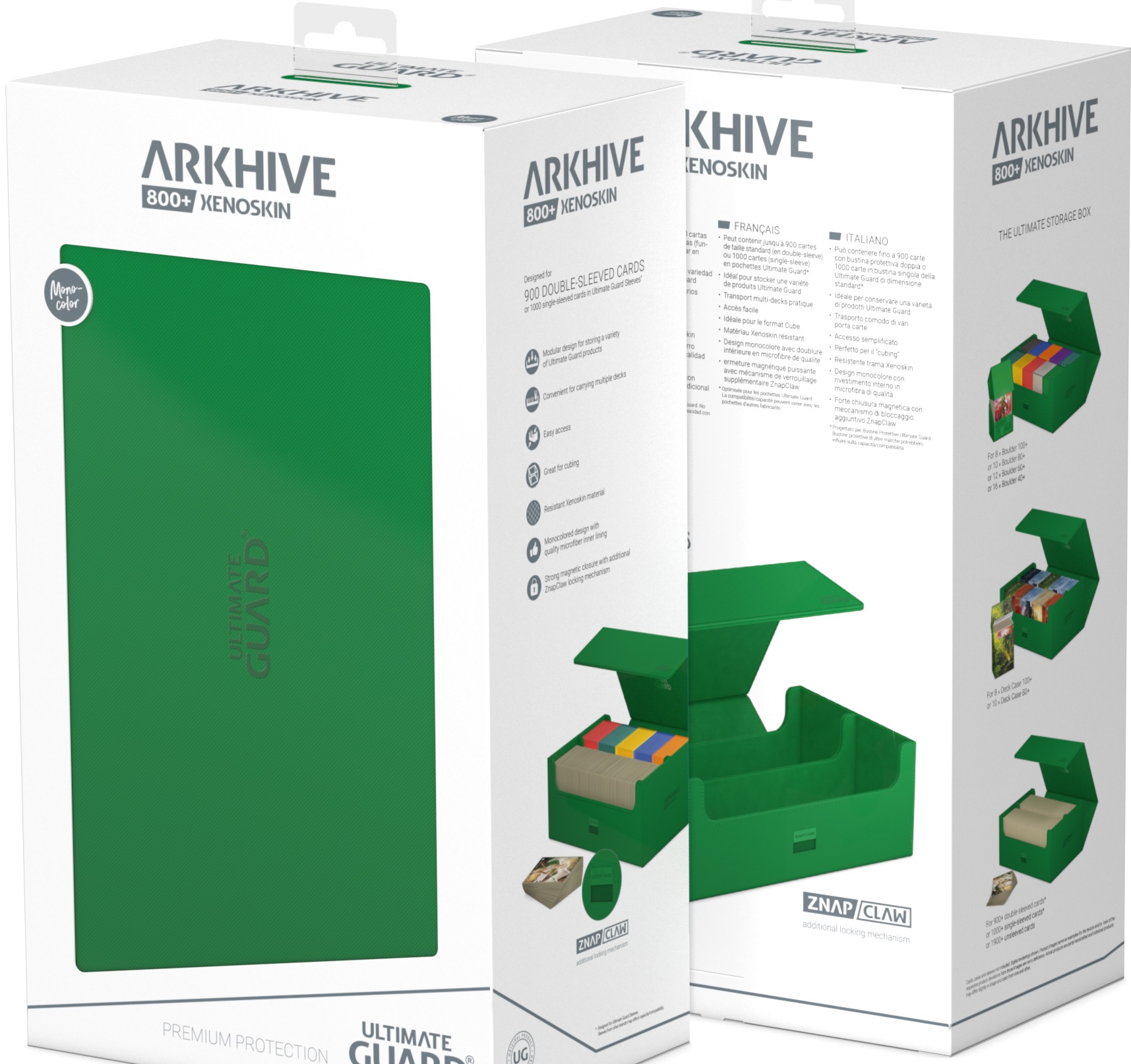 Ultimate Guard: Arkhive 800+ Monocolor Green 