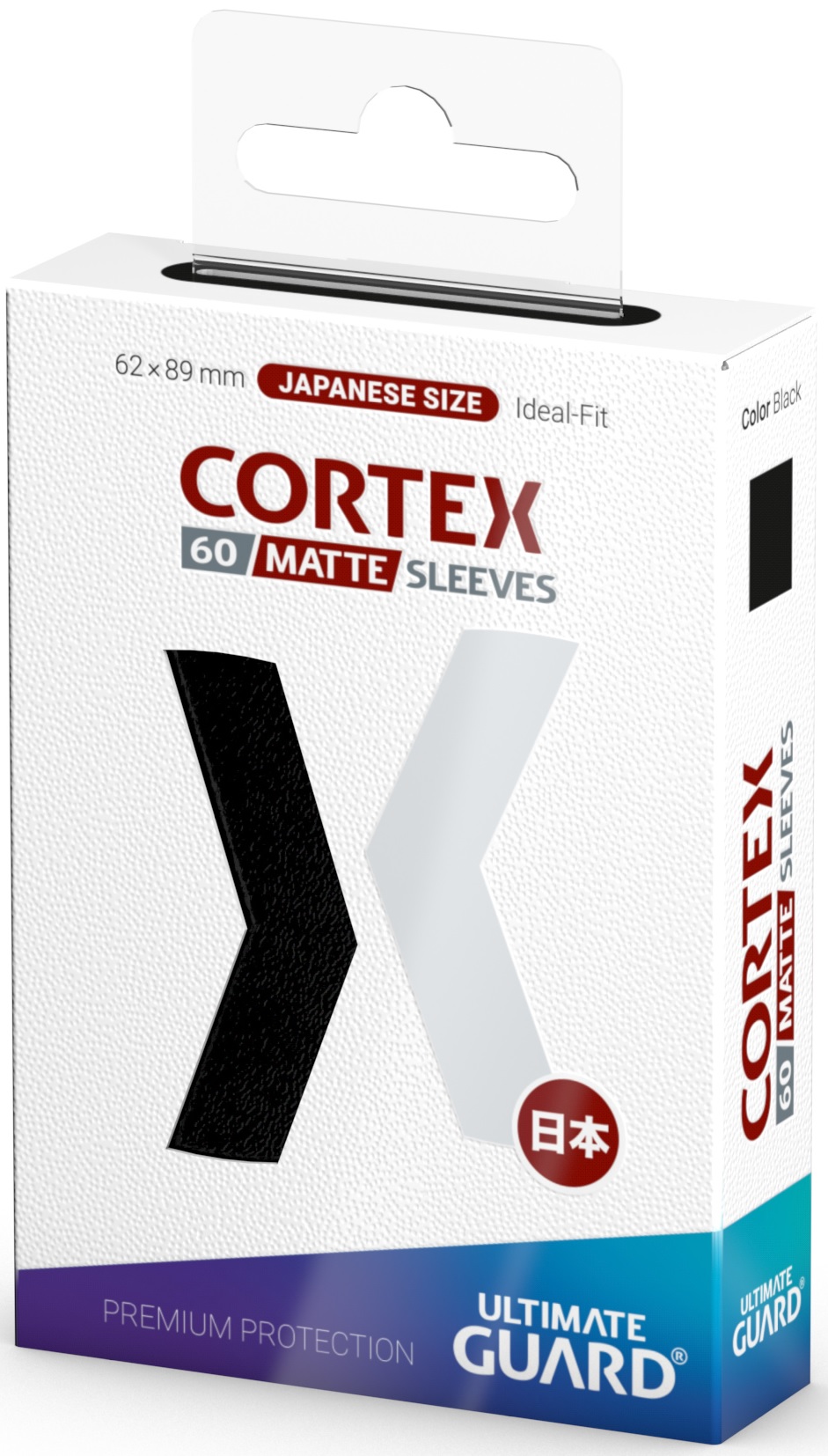 Ultimate Guard: Cortex Japanese Matte Sleeves: Black (60ct) 
