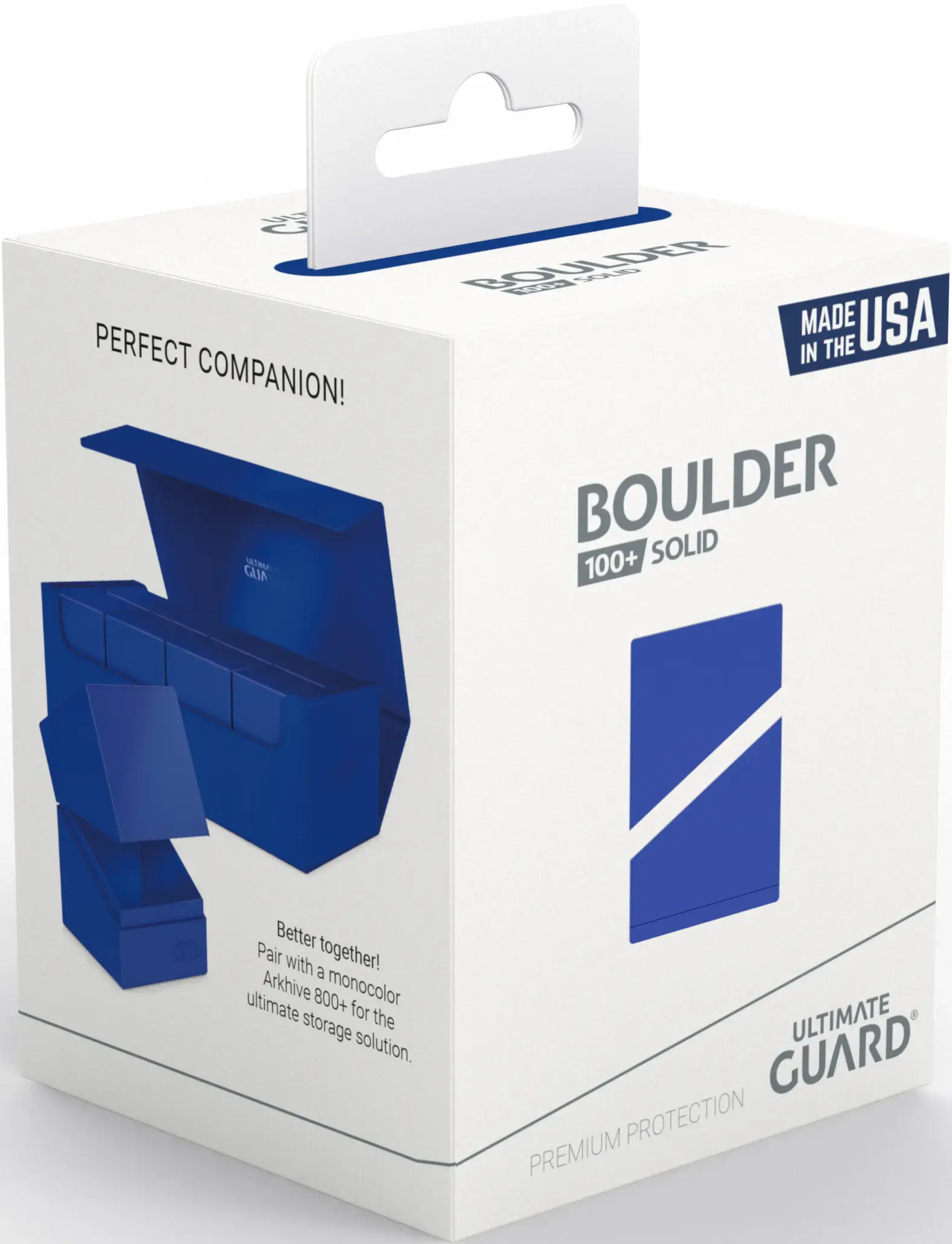Ultimate Guard: Deck Case Boulder 100+: Solid Blue 