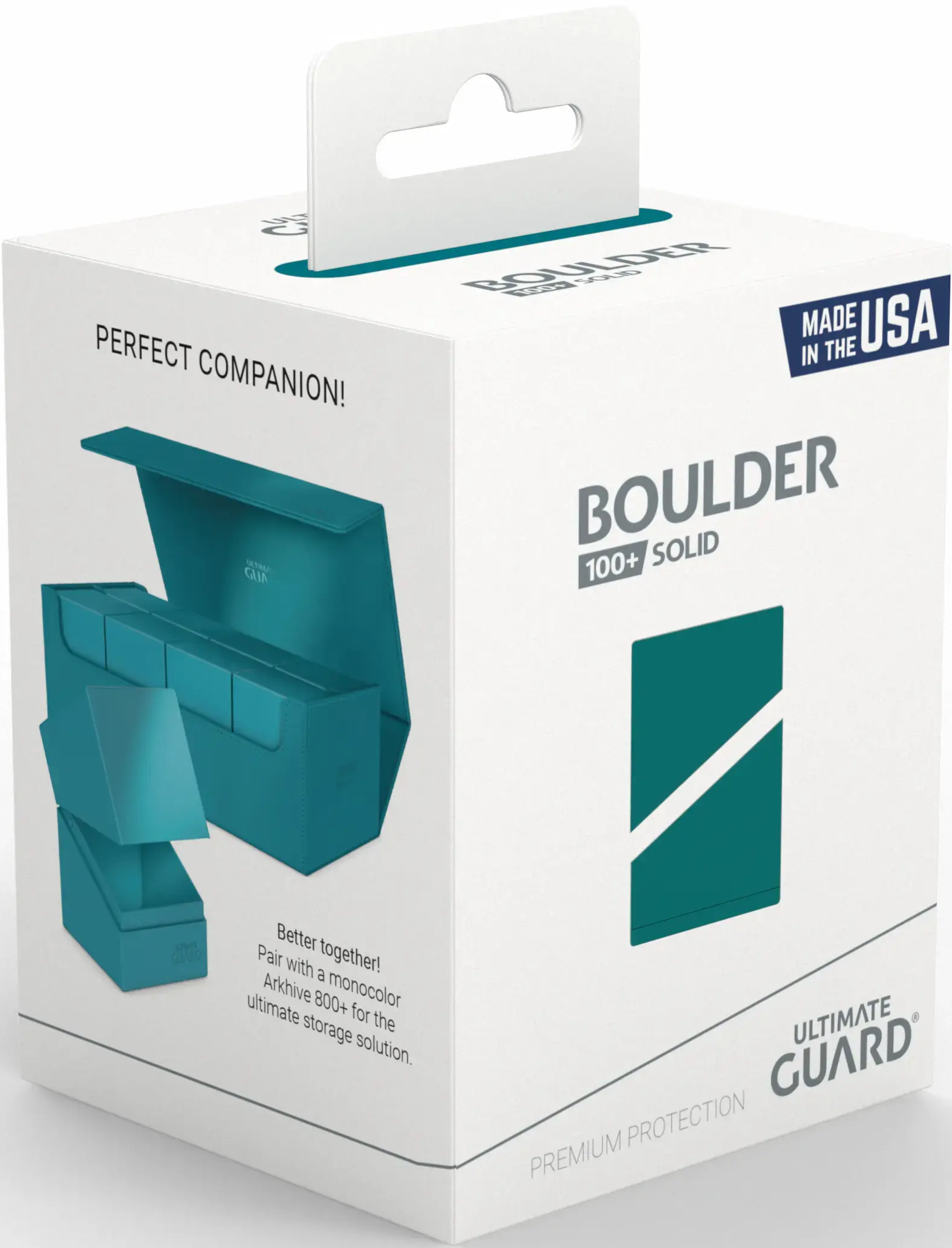 Ultimate Guard: Deck Case Boulder 100+: Solid Petrol 