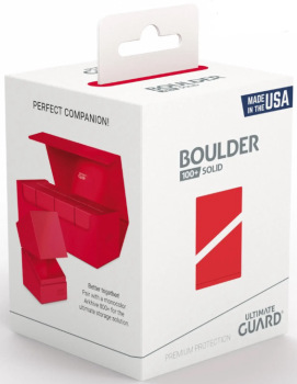 Ultimate Guard: Deck Case Boulder 100+: Solid Red 