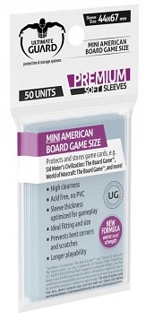 Ultimate Guard: Premium Soft Sleeves: Mini American Board Game Size 
