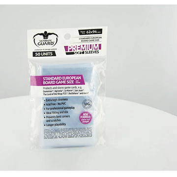 Ultimate Guard: Premium Soft Sleeves: Standard European Board Game Size 