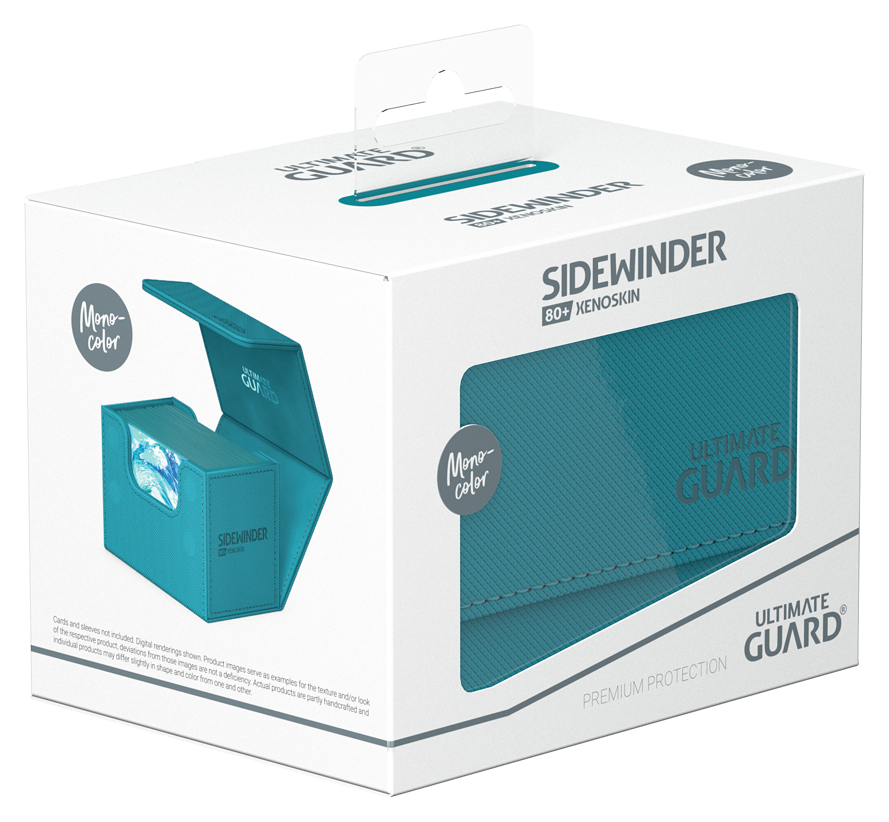 Ultimate Guard: Sidewinder 80+ Deck Case: Monocolour: Petrol 