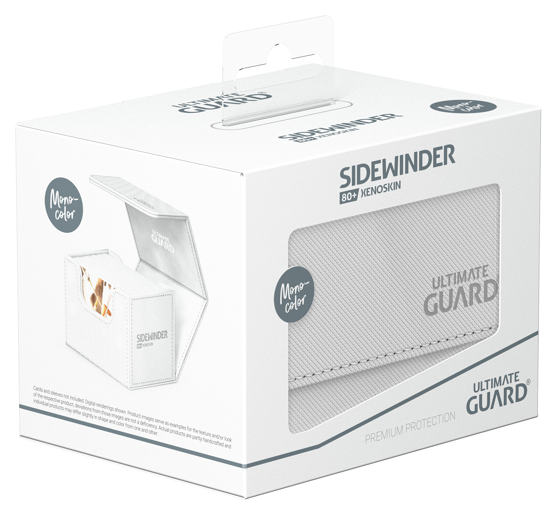 Ultimate Guard: Sidewinder 80+ Deck Case: Monocolour: White 