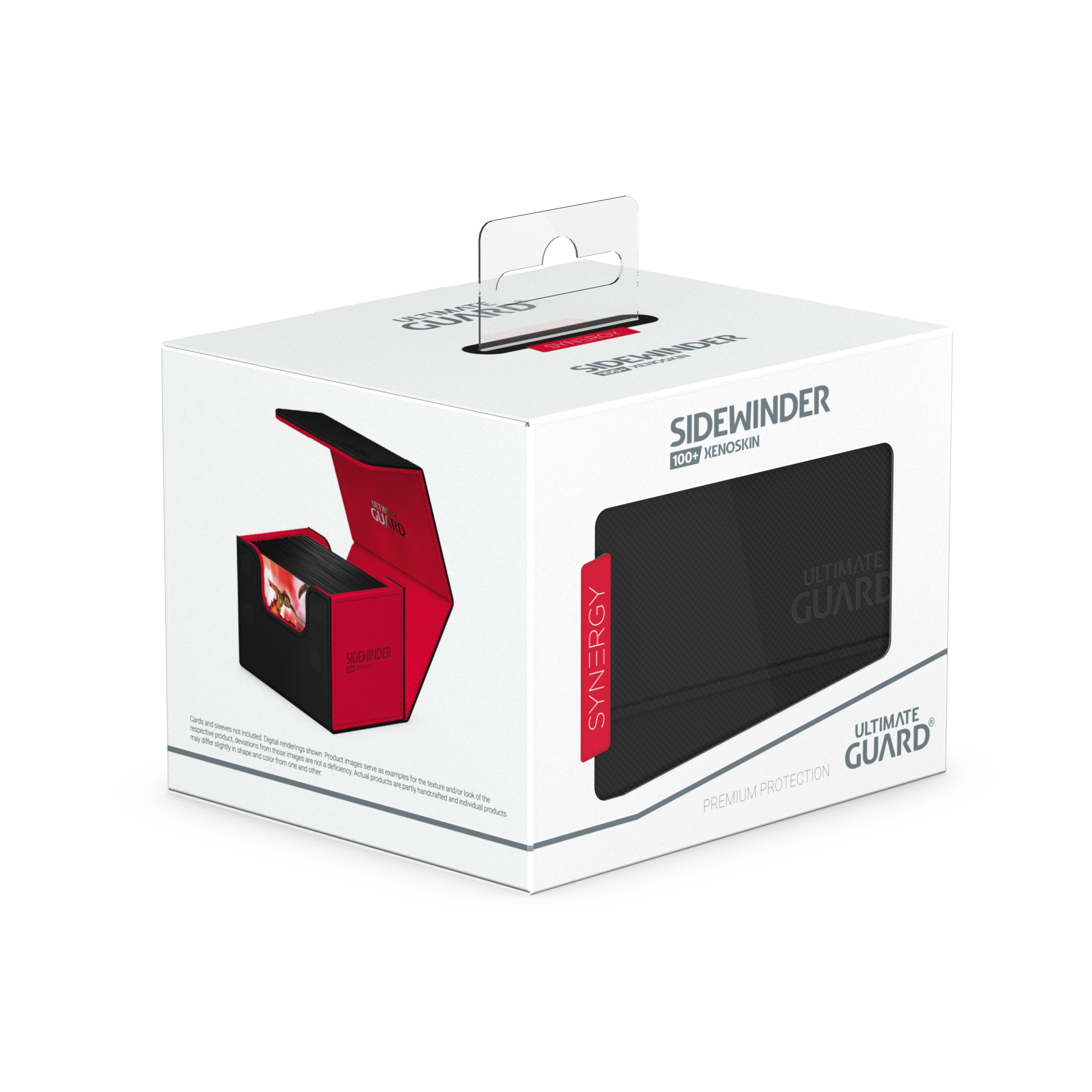Ultimate Guard: Sidewinder Deck Case: 100+: Xenoskin Synergy: Black / Red 