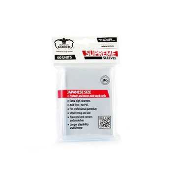 Ultimate Guard: Supreme Japanese Sleeves: Clear 