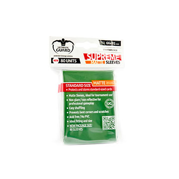 Ultimate Guard: Supreme Matte Sleeves: Green 