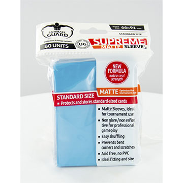 Ultimate Guard: Supreme Matte Sleeves: Light Blue 