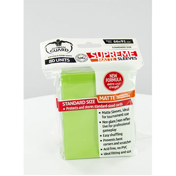 Ultimate Guard: Supreme Matte Sleeves: Light Green 