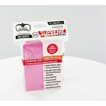 Ultimate Guard: Supreme Matte Sleeves: Pink 