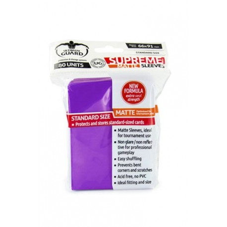 Ultimate Guard: Supreme Matte Sleeves: Purple 