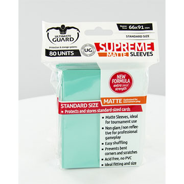 Ultimate Guard: Supreme Matte Sleeves: Turquoise 