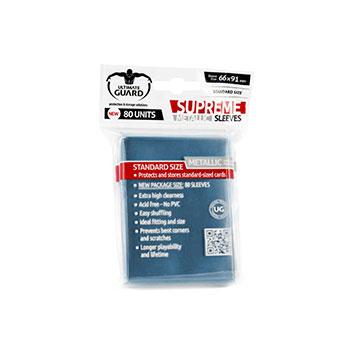 Ultimate Guard: Supreme Metallic Sleeves: Blue 