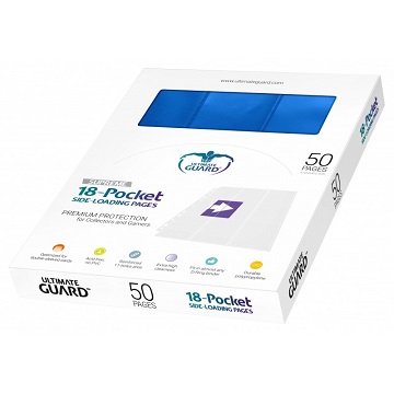 Ultimate Guard: Supreme Pages Side-Load 18 Pocket: Blue (50 Pages) 