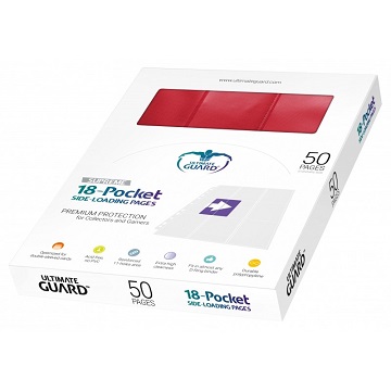 Ultimate Guard: Supreme Pages Side-Load 18 Pocket: Red (50 Pages) 