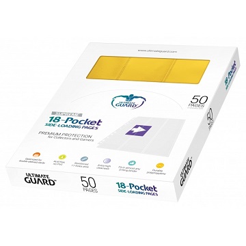 Ultimate Guard: Supreme Pages Side-Load 18 Pocket: Yellow (50 Pages) 