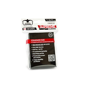 Ultimate Guard: Supreme Sleeves: Black 