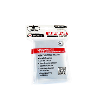 Ultimate Guard: Supreme Sleeves: Standard Clear 