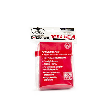 Ultimate Guard: Supreme Sleeves: Red 