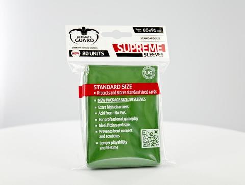 Ultimate Guard: Supreme Sleeves: Solid Green 