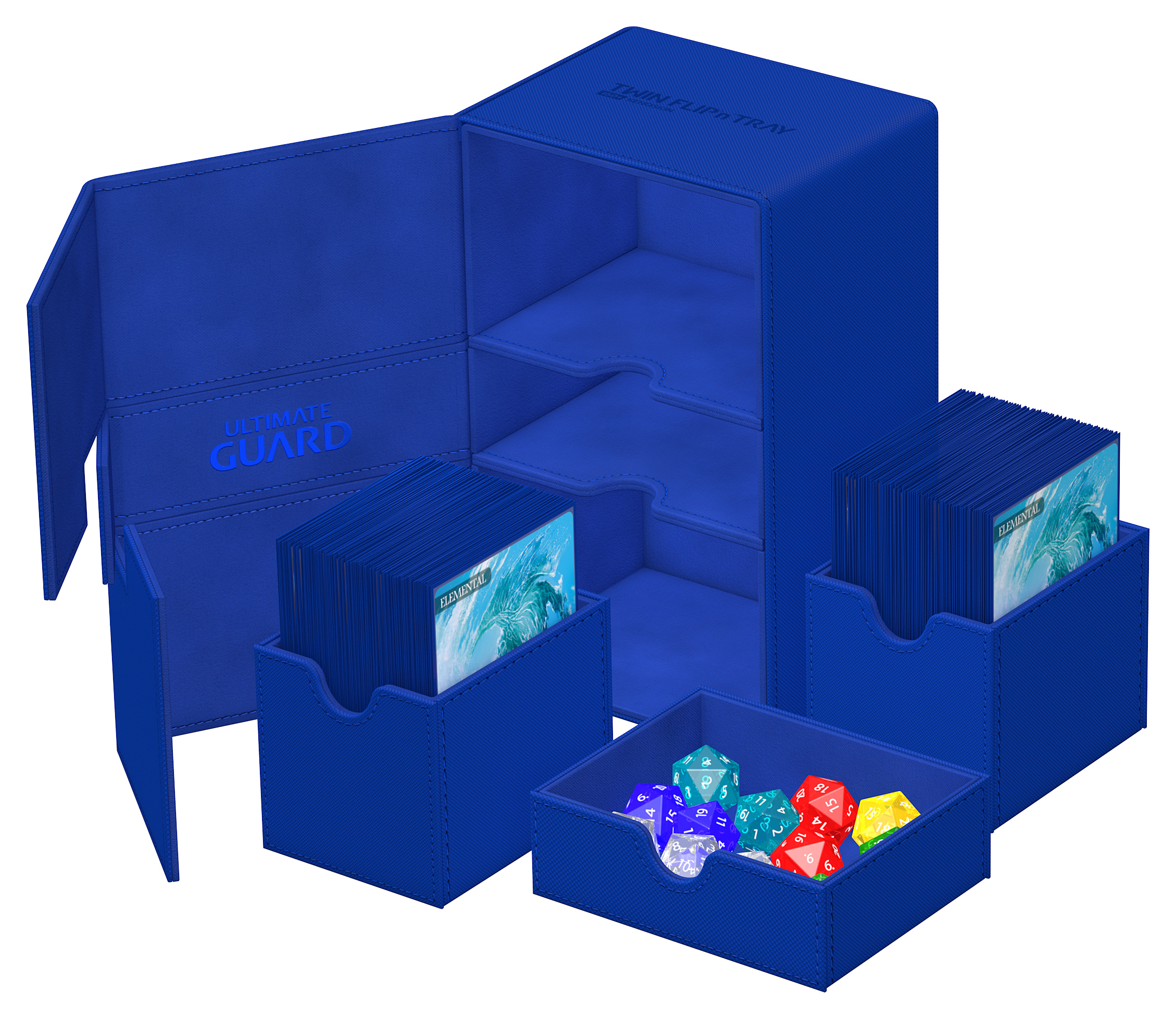 Ultimate Guard: Twin Flip N Tray 160+ Deck Case: Xenoskin Monocolor: Blue 
