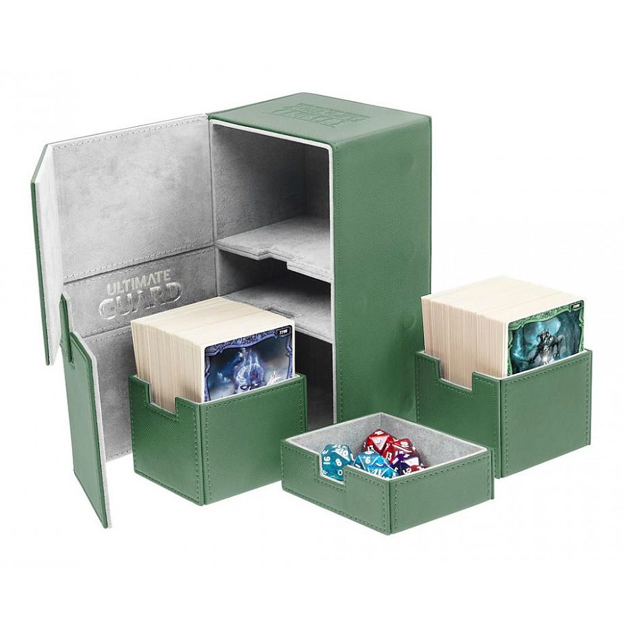 Ultimate Guard: Twin Flip N Tray XenoSkin 160: Green 