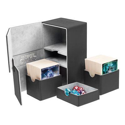 Ultimate Guard: Twin Flip N Tray XenoSkin 160: New Black 