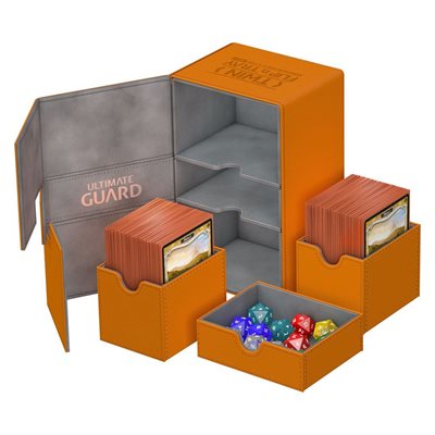 Ultimate Guard: Twin Flip N Tray XenoSkin 160: Orange 