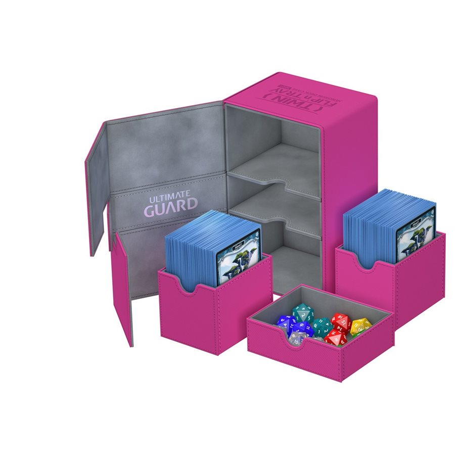 Ultimate Guard: Twin Flip N Tray XenoSkin 160: Pink 