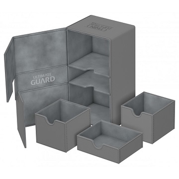 Ultimate Guard: Twin Flip N Tray XenoSkin 200+: Grey 