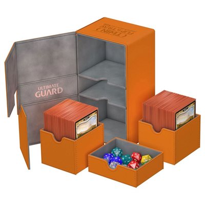 Ultimate Guard: Twin Flip N Tray XenoSkin 200: Orange 