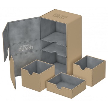 Ultimate Guard: Twin Flip N Tray XenoSkin 200+: Sand 