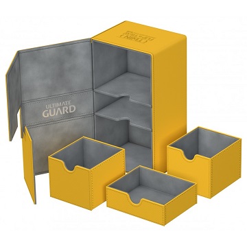 Ultimate Guard: Twin Flip N Tray Xenoskin 200+: Amber 