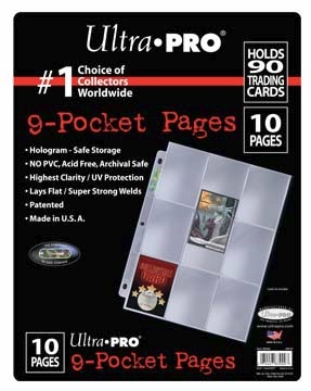 Ultra Pro: 9 Pocket Pages - 10 Pack Refill 